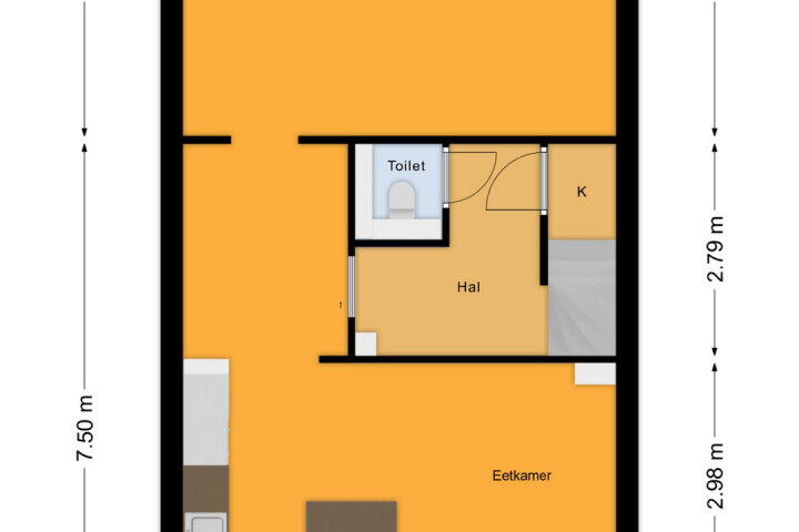 Plattegrond – Samoastraat 52, Almere