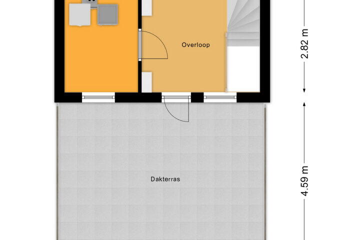Plattegrond – Samoastraat 52, Almere