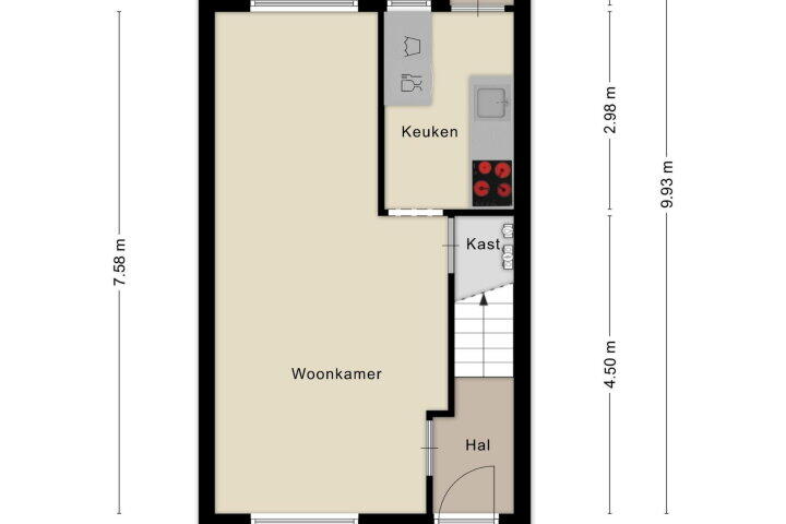 Plattegrond – Samuel de Langestraat 5, Eindhoven