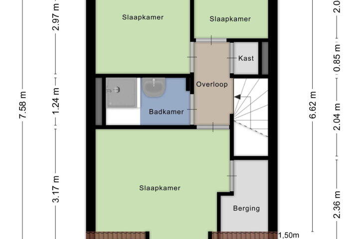 Plattegrond – Samuel de Langestraat 5, Eindhoven