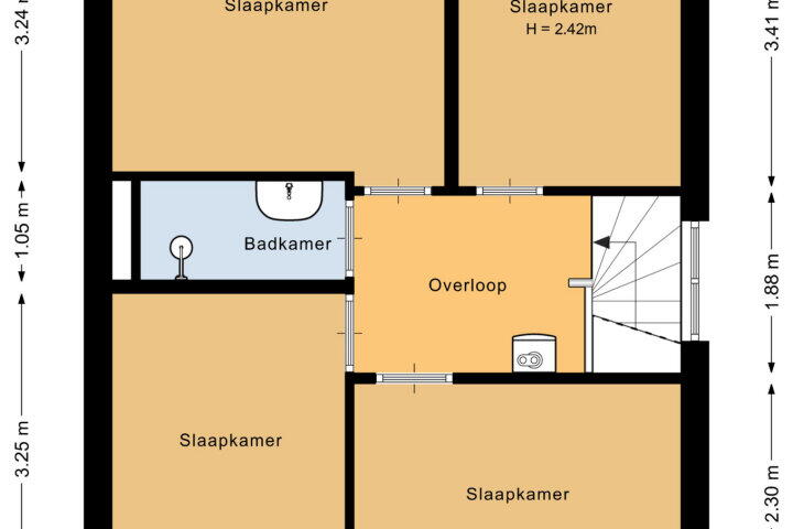 Plattegrond – Sandenburgstraat 10, Nijmegen