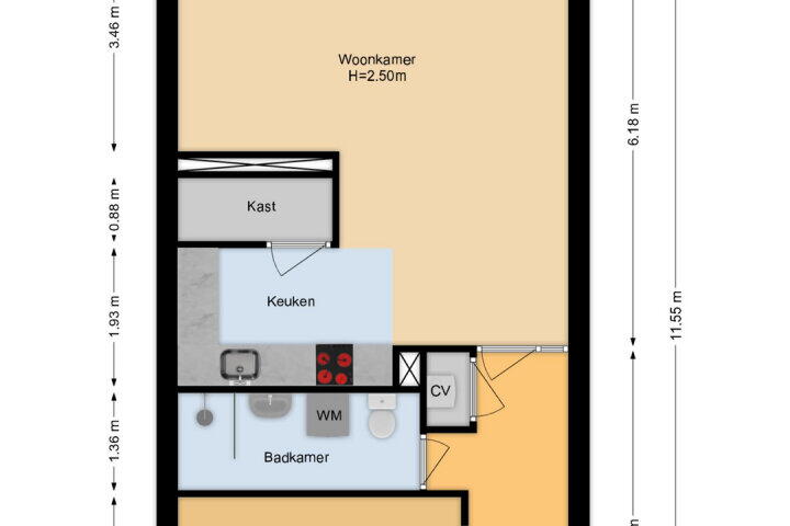 Plattegrond – Sanne van Havelteplein 13, Zoetermeer