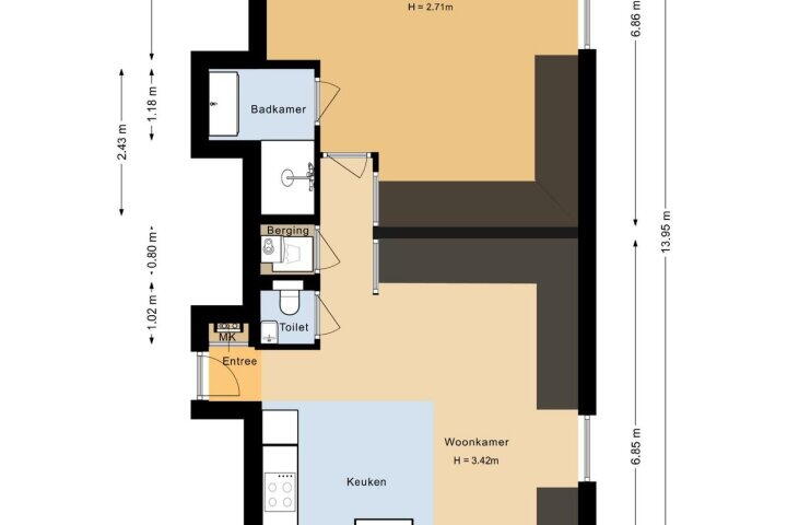 Plan – Sarphatistraat 85 K, Amsterdam