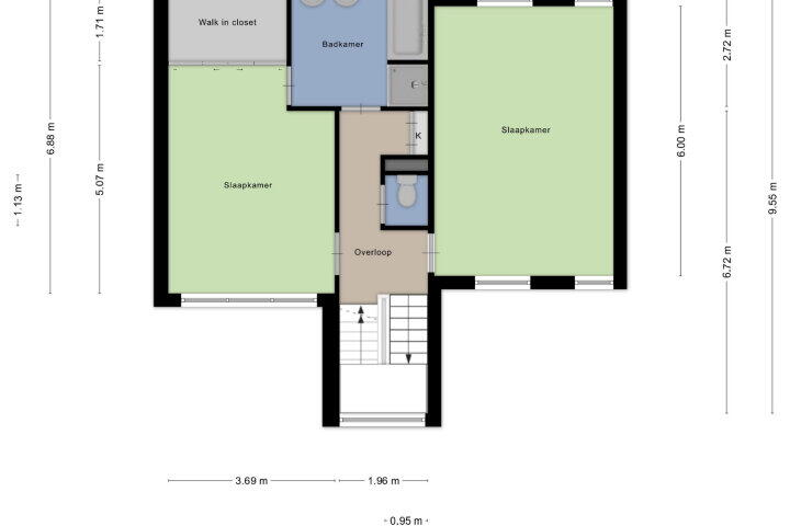 Plattegrond – Savelsbosch 44, Maastricht