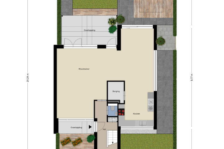 Plattegrond – Savelsbosch 60, Maastricht