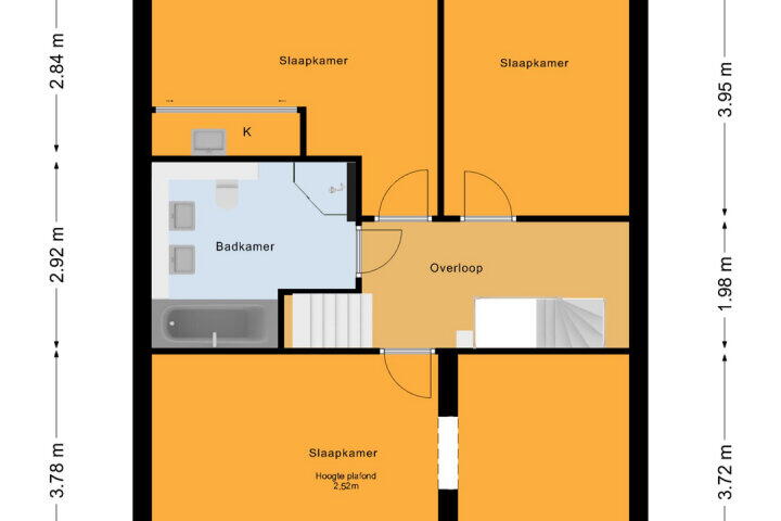 Plattegrond – Saxofoonweg 55, Almere
