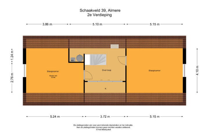 Plattegrond – Schaakveld 39, Almere