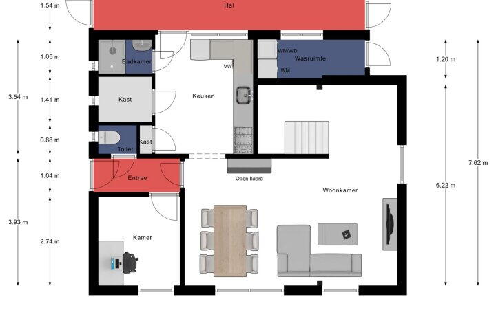 Plattegrond – Schaapsweg 3, Meijel