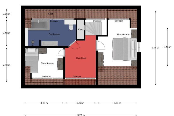 Plattegrond – Schaapsweg 3, Meijel