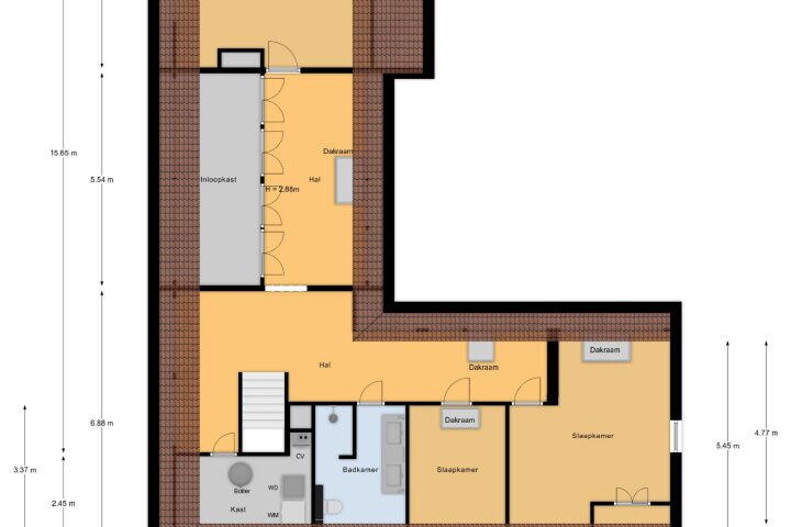 Plattegrond – Schaijksestraat 13, Reek