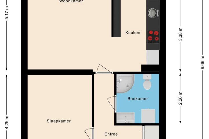 Plattegrond – Schans 49, Beverwijk