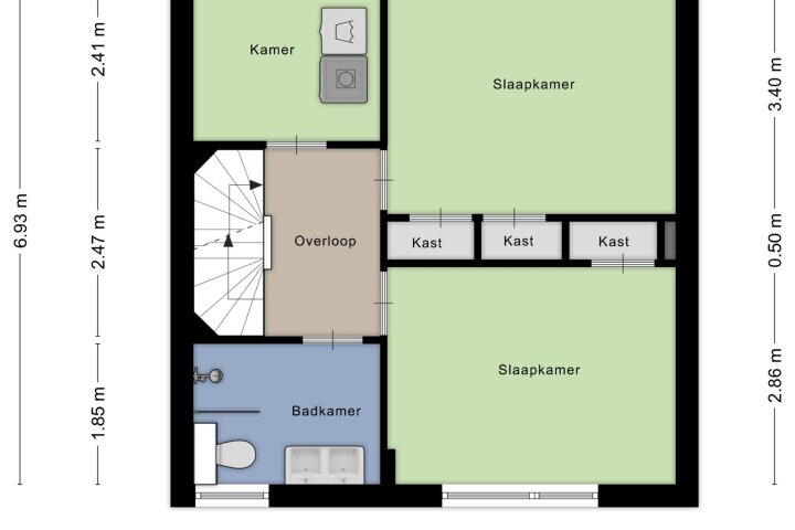 Plattegrond – Scheerboom 6, Emmer-Compascuum