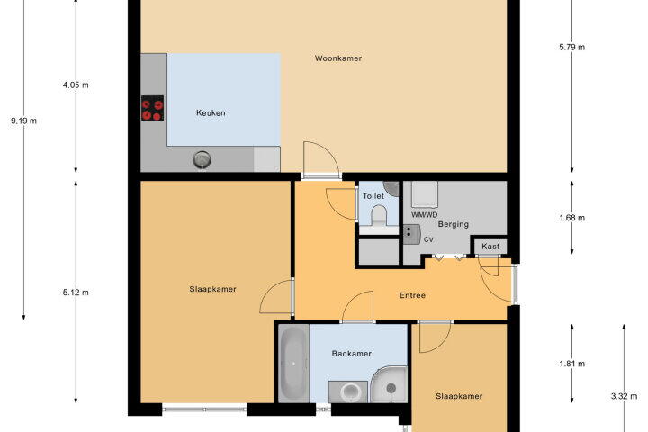 Plattegrond – Scheldestraat 120, Vlissingen