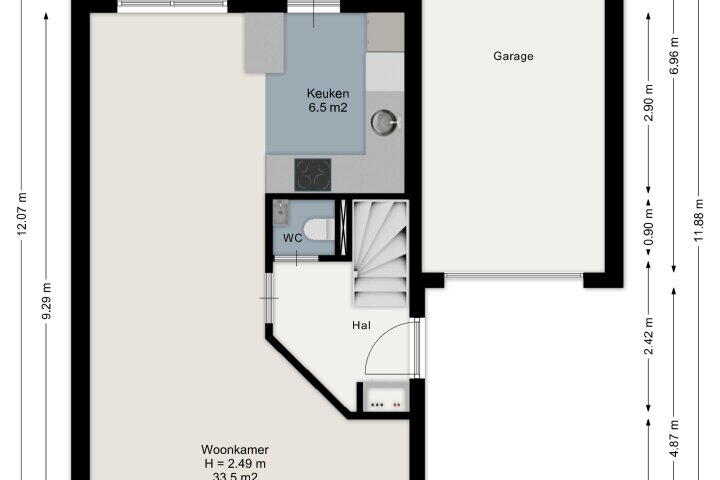 Plattegrond – Schepersweg 16, Nieuw-Balinge