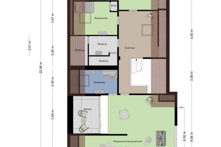 Plattegrond – Scherpenbergsebaan 6, Schijf