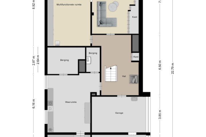 Plattegrond – Scherpenbergsebaan 6, Schijf