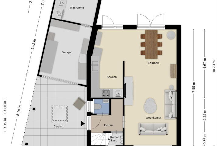 Plattegrond – Scheuterstraat 30, Rheden