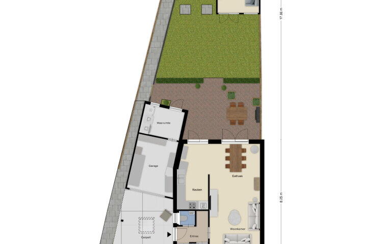 Plattegrond – Scheuterstraat 30, Rheden