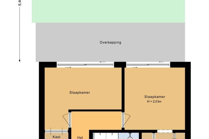 Plattegrond – Schiekade 628 B, Rotterdam