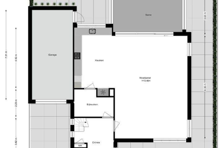 Plattegrond – Schieland 19, Lelystad