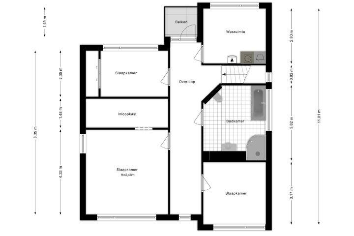 Plattegrond – Schieland 19, Lelystad