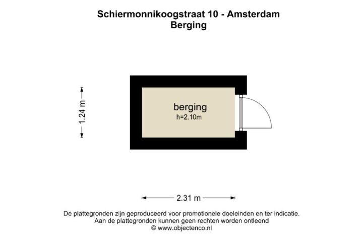 Plattegrond – Schiermonnikoogstraat 10, Amsterdam