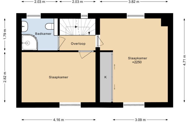 Plattegrond – Schiffelderstraat 16, Simpelveld