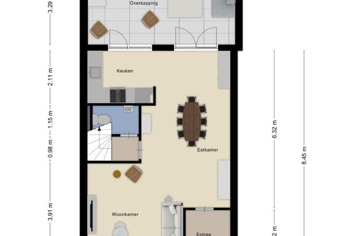 Plattegrond – Schildersstraat 9, Vlijmen