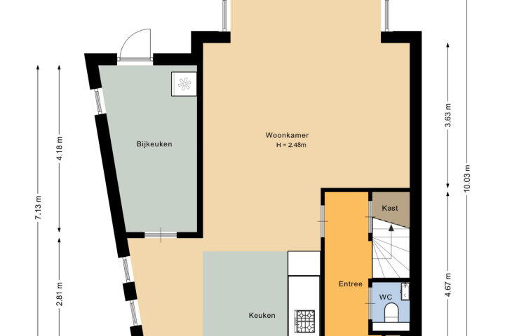 Plattegrond – Schoener 1, Woerden