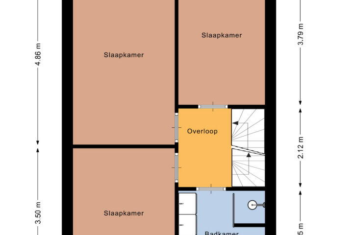 Plattegrond – Schoener 1, Woerden