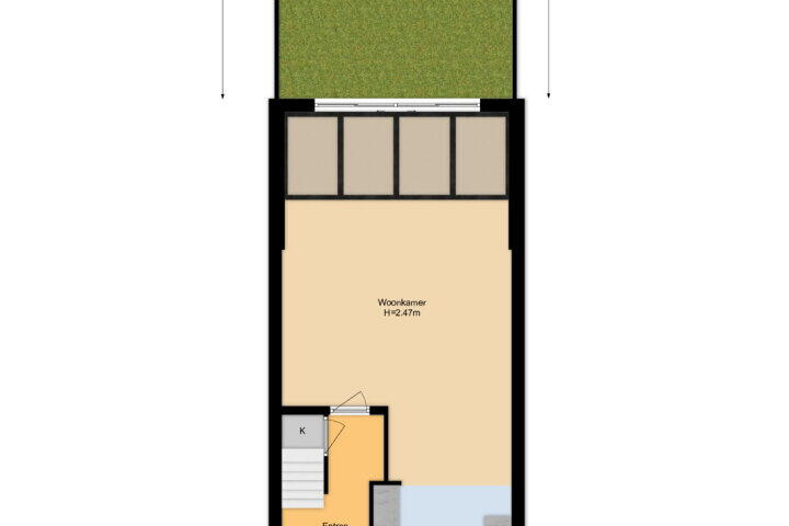 Plattegrond – Schönbergrode 21, Zoetermeer