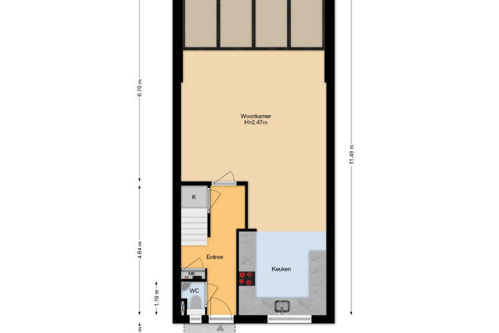Plattegrond – Schönbergrode 21, Zoetermeer