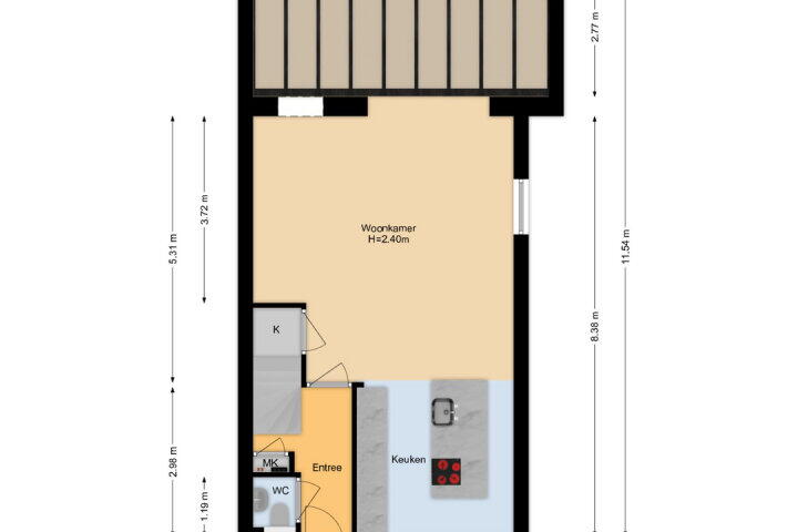 Plattegrond – Schönbergrode 32, Zoetermeer