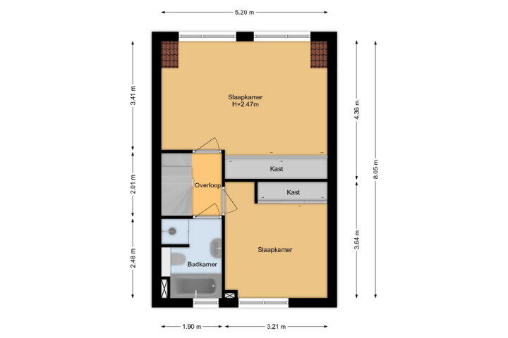 Plattegrond – Schönbergrode 32, Zoetermeer