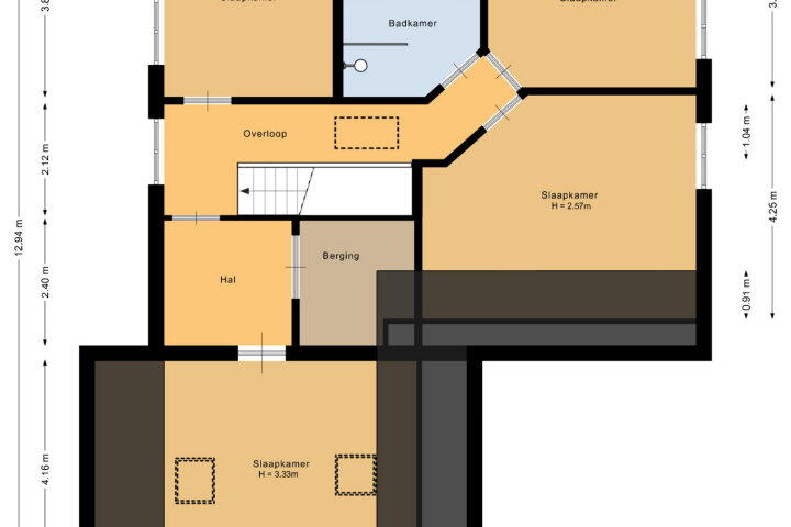 Plattegrond – Schoolerve 13, Darp