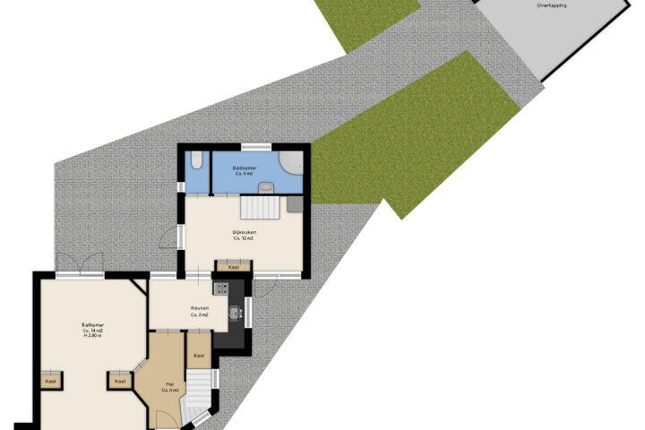 Plattegrond – Schoolstraat 17, Beilen