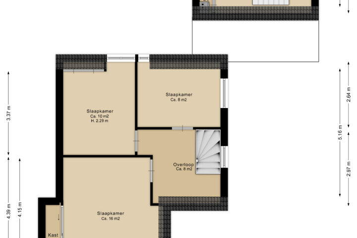 Plattegrond – Schoolstraat 17, Beilen