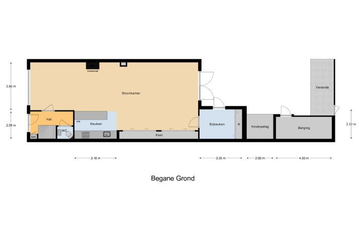 Plattegrond – Schoolstraat 7, Spanbroek