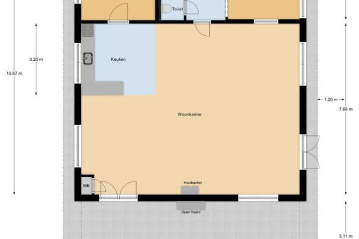 Plattegrond – Schoolstraatje 2, Velp (NB)