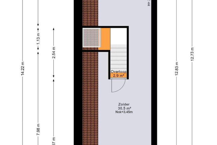 Plattegrond – Schoonloërstraat 5, Grolloo