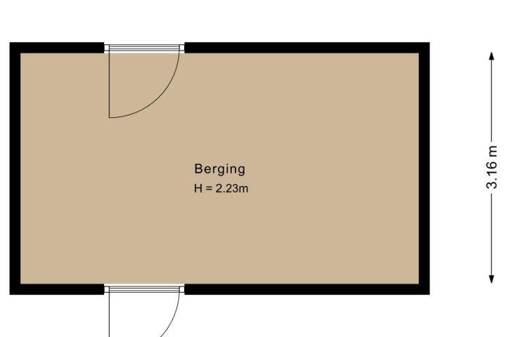 Plattegrond – Schoorlaan 4, Heerhugowaard