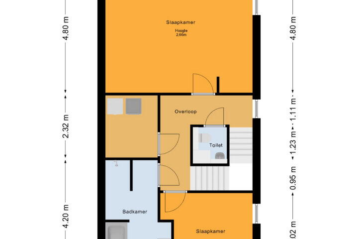 Plattegrond – Schootsteek 10, Almere