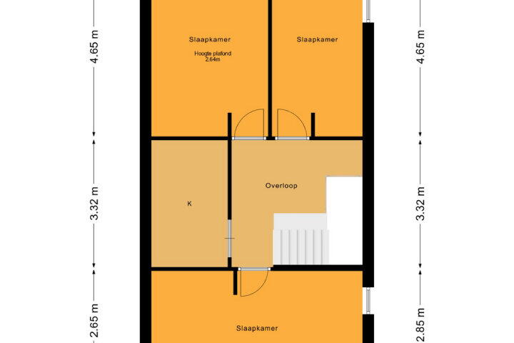 Plattegrond – Schootsteek 10, Almere