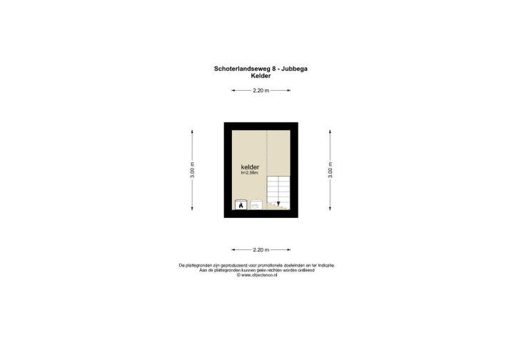 Plattegrond – Schoterlandseweg 8, Jubbega