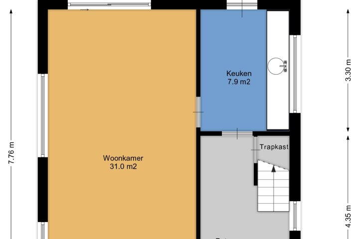 Plattegrond – Schout Doddestraat 40, Vriezenveen