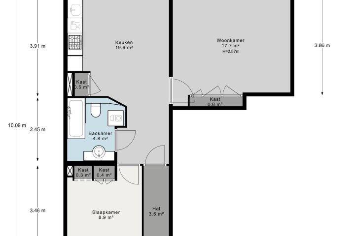 Plattegrond – Schouwenselaan 73, Amstelveen
