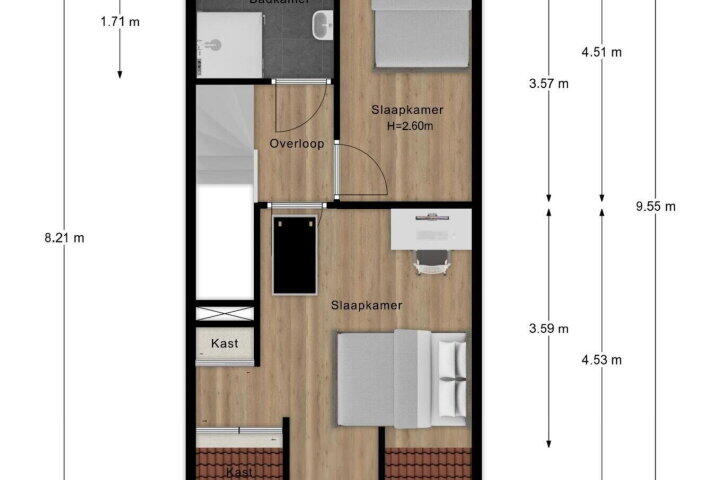 Plattegrond – Schras 3 F, Ederveen