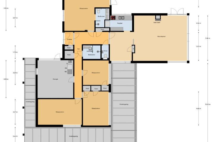 Plattegrond – Schubertlaan 47, Vlissingen