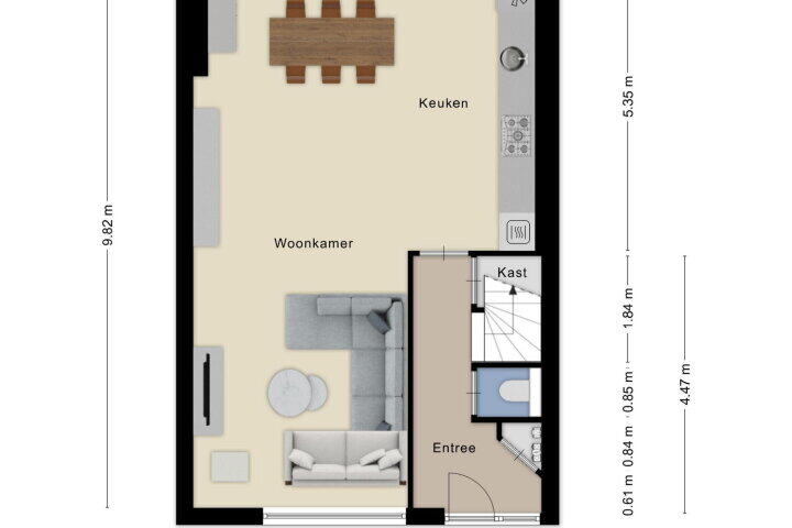 Plattegrond – Schubertstraat 38, Drunen