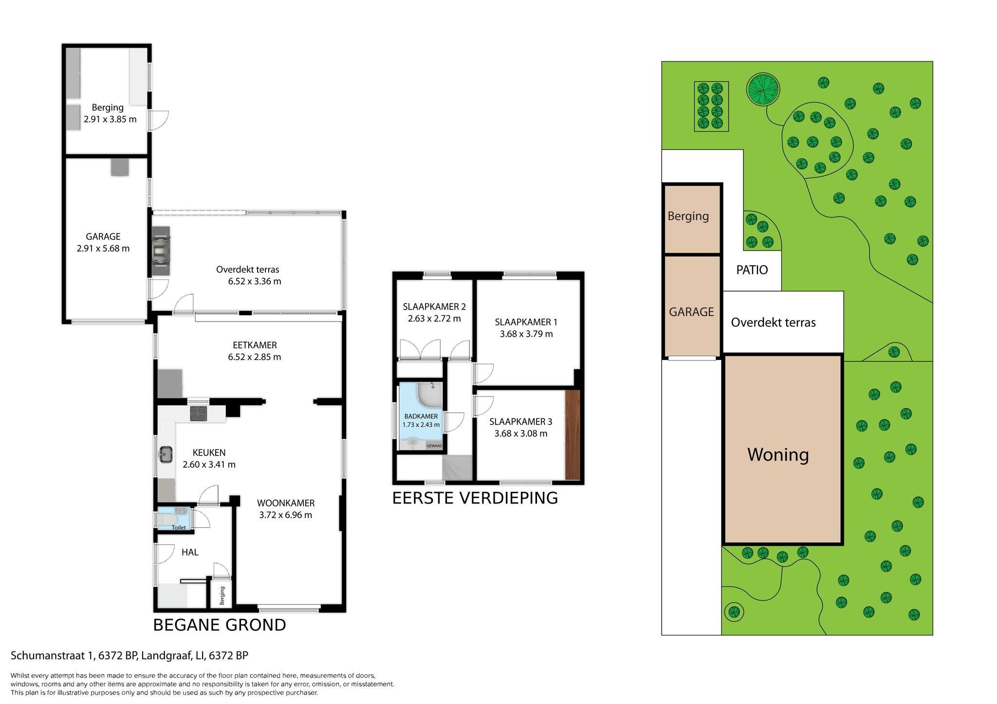 Plattegrond 1 - Schumanstraat 1, Landgraaf